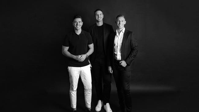 Marty Fox, Rob Gray, and Phillip Rand, who together, are opening WHITE FOX Real Estate's first Brisbane office. Image supplied.