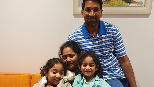 The Murugappan family in community detention. Photo: File.