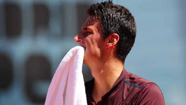 Bernard Tomic at the Madrid Open.