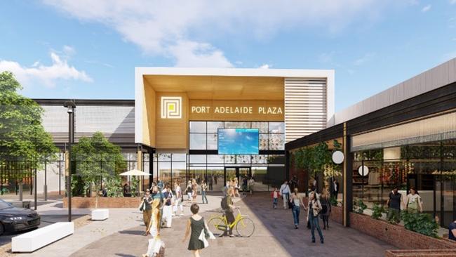 An artist’s impression of the new Port Canal Shopping Centre.