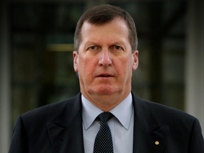 Former Chief of the Army Peter Leahy at Parliament House in Canberra.