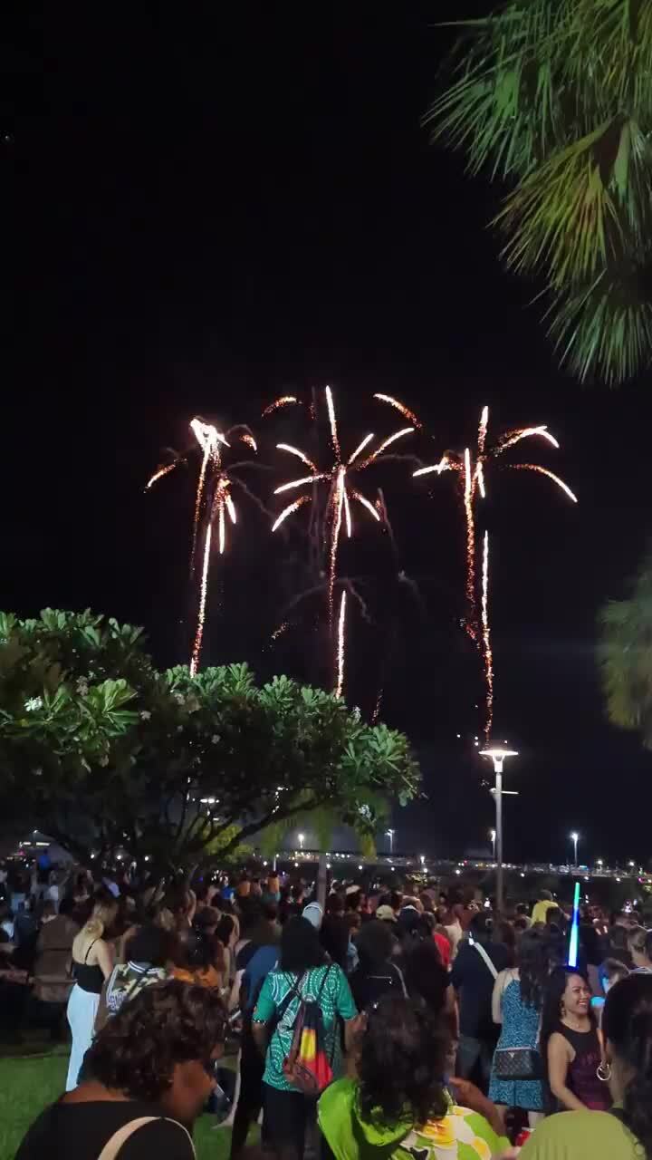 New Year's Eve 2024 fireworks at Darwin Waterfront Precinct