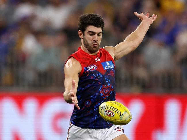 Christian Petracca paid a big part in the Demon’s third-quarter resurgence. Picture: Will Russell/AFL Photos via Getty Images.