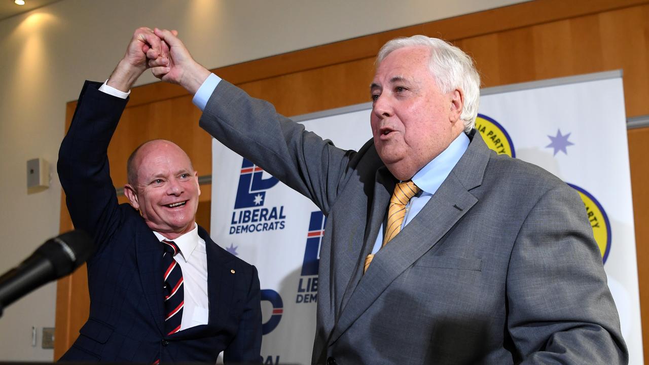 Clive Palmer and Campbell Newman announce preference swap deal | The ...