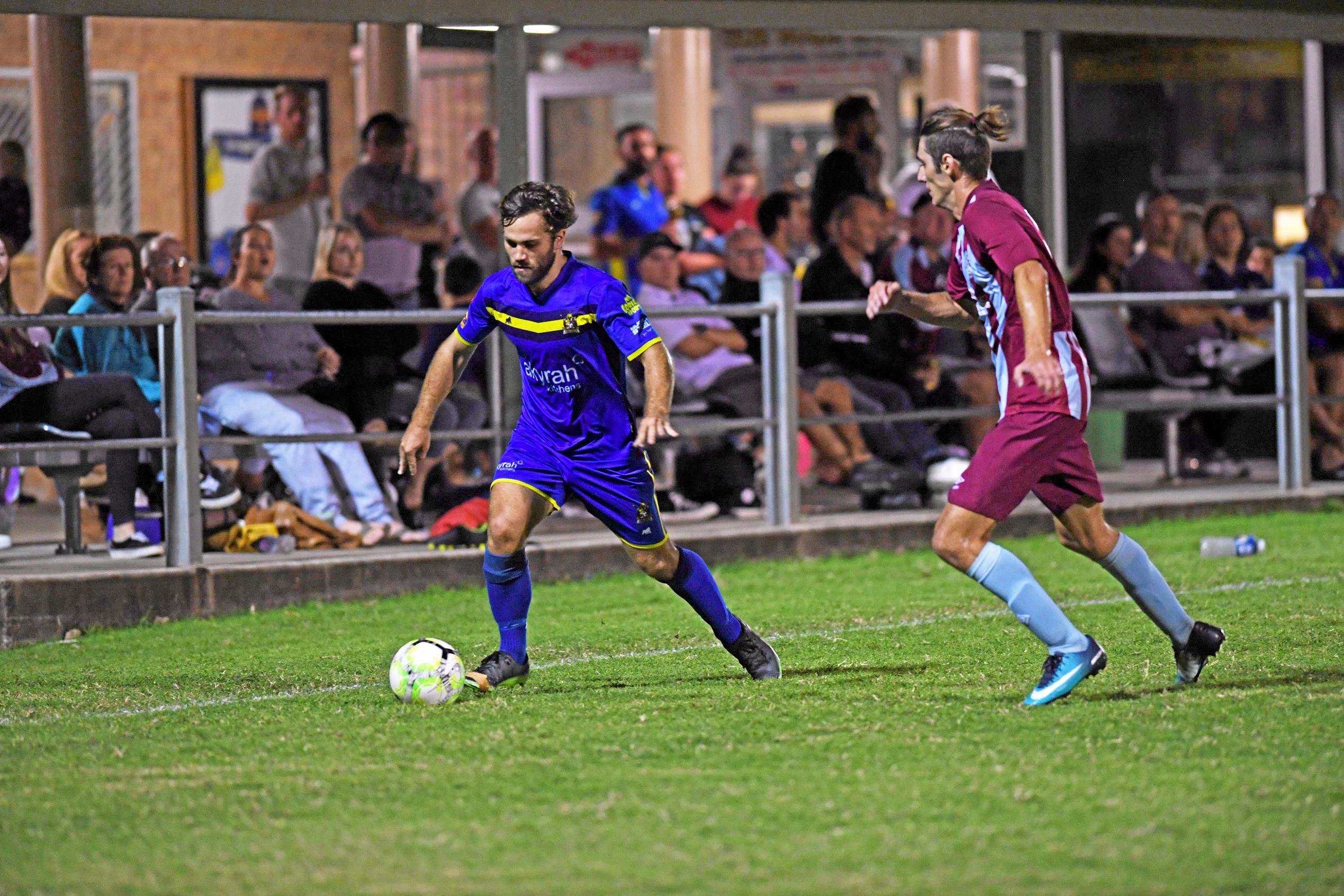 Gympie United Gladiators vs Coolum FC - #7 Billy Bayldon. Picture: Troy Jegers