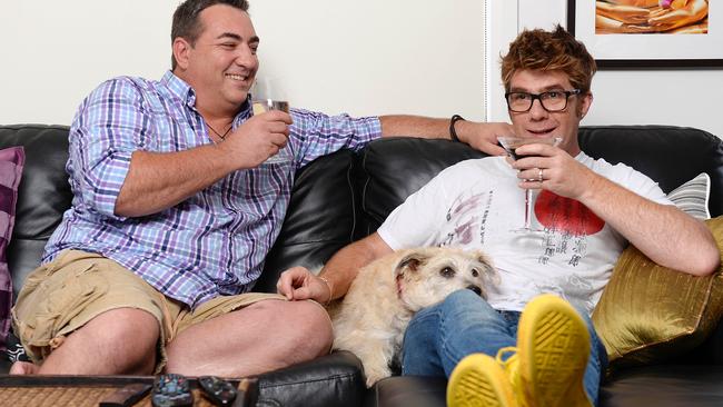 We’ll drink to that ... Gogglebox critics Tom and Wayne were an instant hit with viewers