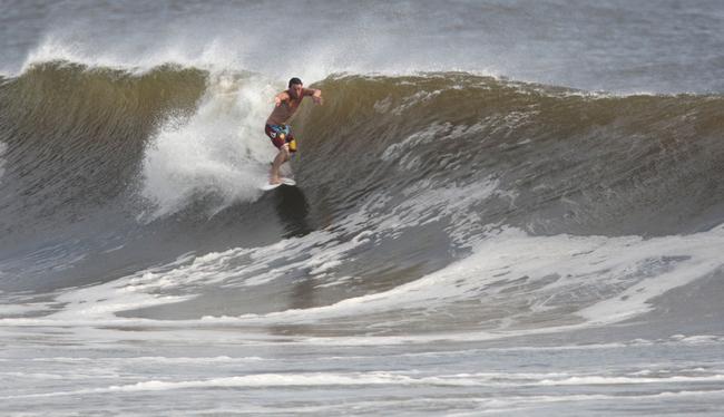 Alexandra Headland gets good lefts and rights for longboarders and shortbaorders alike. Picture: Nicholas Falconer