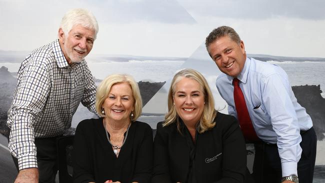 Darryl and Jo Kelly with Rebecca and Brett Frizelle. Picture: Glenn Hampson