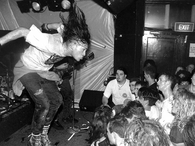 Stage Divers performing at the Lansdowne Hotel in 1993. Pic: Scott Wajon