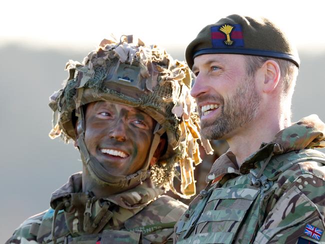 Prince William during his visit to Salisbury Plain. Picture: /Getty Images