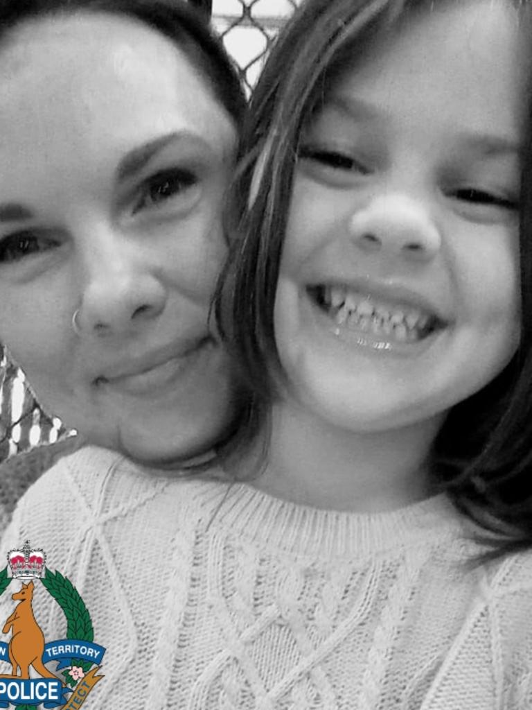 Laura Hinks, 34, and her 5-year-old daughter Grace Hughes have been missing since Sunday. Picture: Supplied/NTPFES