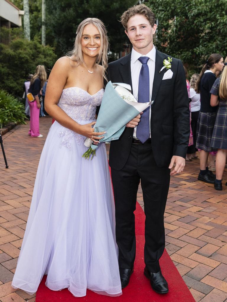 Daisy Till and Richard Dean at Fairholme College formal, Wednesday, March 29, 2023. Picture: Kevin Farmer