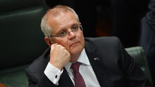 Prime Minister Scott Morrison during Question Time on Wednesday.