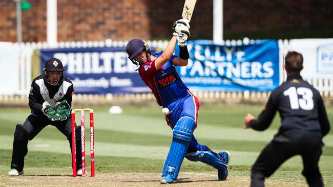 Northern District batting sensation Lachlan Shaw was one of four to notch a century during the Kingsgrove Sports T20 competition. Picture: David Hossack