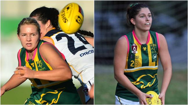 Maroochydore Roo's players Maggie Harmer and Bella Smith will represent Queensland at the 2021 NAB National U19 Championships in Melbourne. Picture: David Layden/File