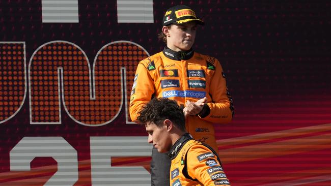 The McLaren driver that dominates qualifying will likely win the F1 championship. (AP Photo/Luca Bruno)