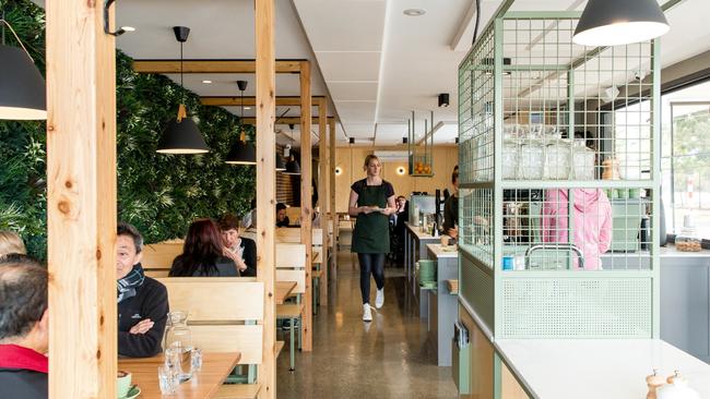 Nab a roomy booth at Parkstone cafe in Pascoe Vale South. Picture: Brodie Chan