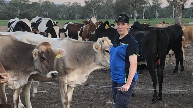 Leonie Paish from Central Queensland Dairy Fresh is one of the farmers supplying milk for a new co-op initiative with Woolworths in Central Queensland.