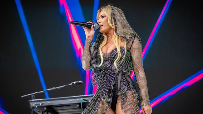 Natalie Bassingthwaighte has taken aim at homophobic haters in an emotional video shared on Thursday. Picture: Jason Edwards.