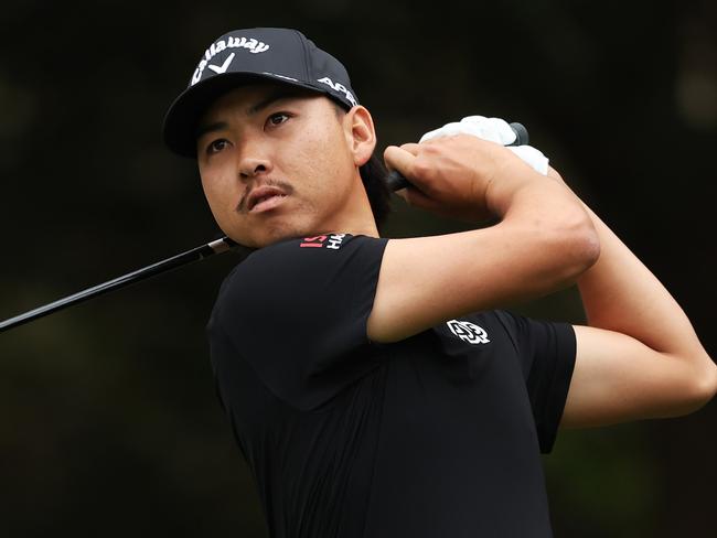 SYDNEY, AUSTRALIA - NOVEMBER 28: Min Woo Lee plays a practise round ahead of the ISPS HANDA Australian Open at The Lakes on November 28, 2023 in Sydney, Australia. (Photo by Matt King/Getty Images)