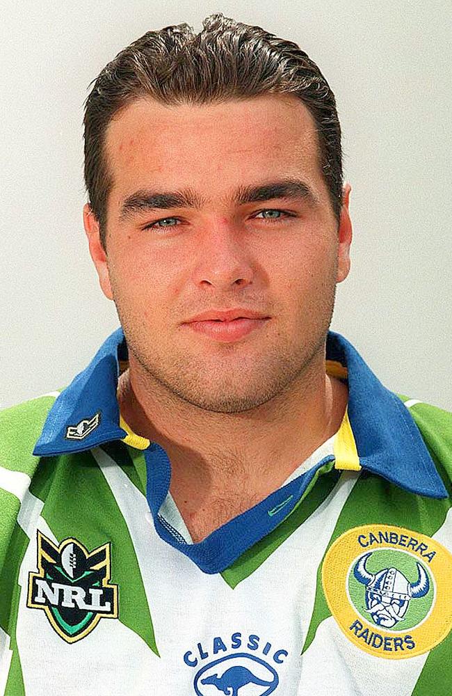 Todd Payten in 1999 at the Canberra Raiders.