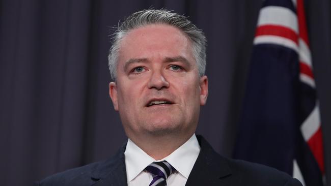 Finance Minister Mathias Cormann. Picture: Kym Smith