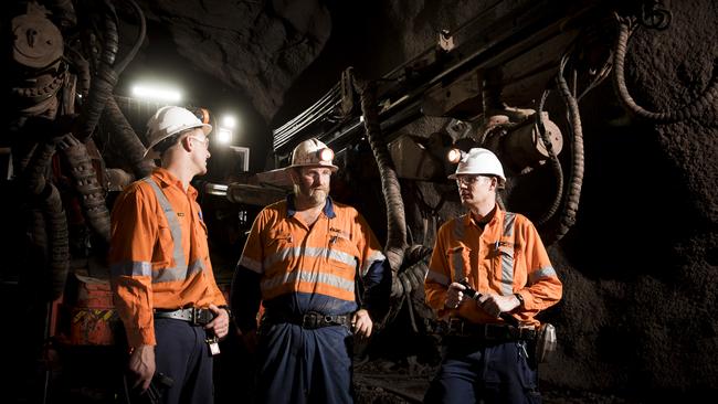 IN DEEP: Staff at OZ Minerals' Carrapateena mine in South Australia. Picture: Supplied