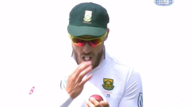 Faf du Plessis was caught altering the condition of the ball with a mint in 2016.