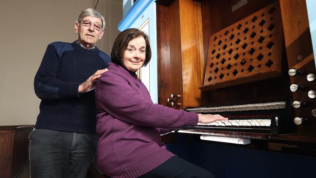 John and Shirley Jones, who has has played the organ at services at St Mary’s Church in Kempton for the past 40 years. Picture: LUKE BOWDEN