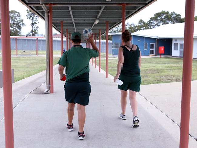 Some of the women play sport to pass the time. Picture: Sam Ruttyn