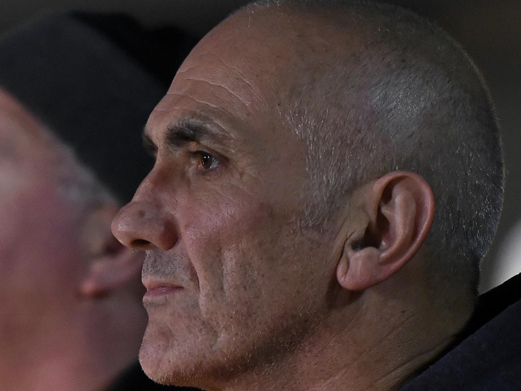 Singer Paul Kelly attended a vigil for Tracey Connelly one year after her death. 