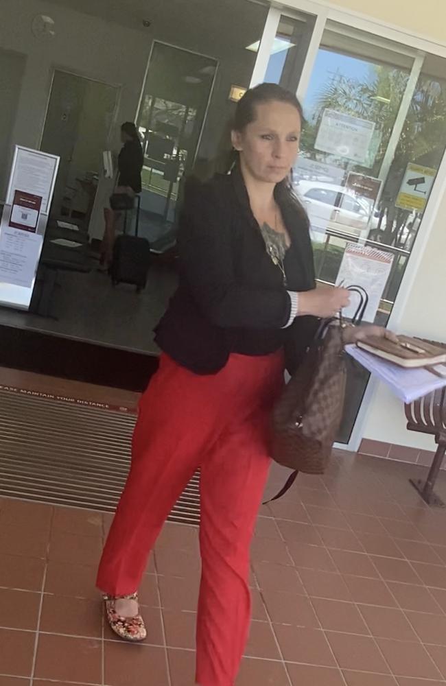 Ilona Karmynchinka leaving Gympie Magistrates Court on Tuesday, October 19, 2021.