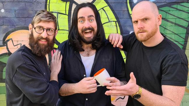 Aussie comedy trio Aunty Donna on their, unexpected appearance in the coming comedy-fantasy blockbuster Dungeons and Dragons: Honor Among Theives. Supplied
