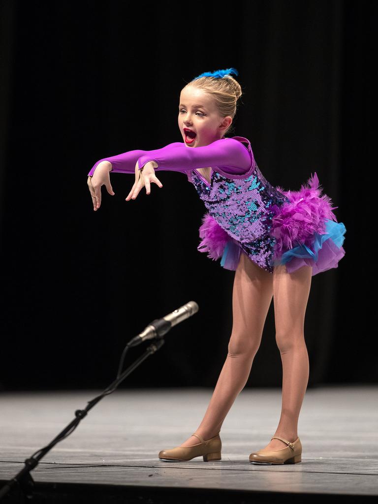 7 Years Tap Solo. Chelsea Schiebel during the Southern Tasmanian Dancing Eisteddfod, Wrest Point. Picture: Chris Kidd