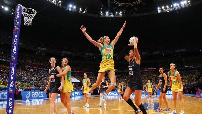 Laura Geitz sure can jump. What a legend. Photo: Matt King/Getty Images