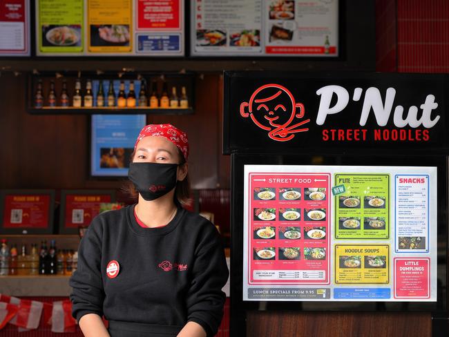 P'Nut Street Noodles has recorded double-digit sales increases after staff started wearing face masks.