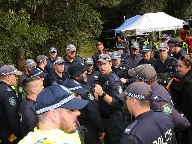 Police have moved the search for William Tyrrell to bushland at Batar Creek 4km from where he disappeared. Picture by Peter Lorimer.