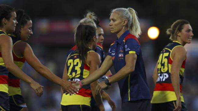 Erin Phillips sat out Saturday’s match against Brisbane at Norwood Oval. Picture: Sarah Reed