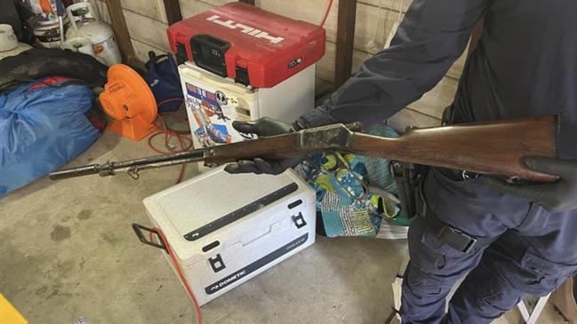 Police allegedly seized guns and drugs during the raids. Picture: NSW Police