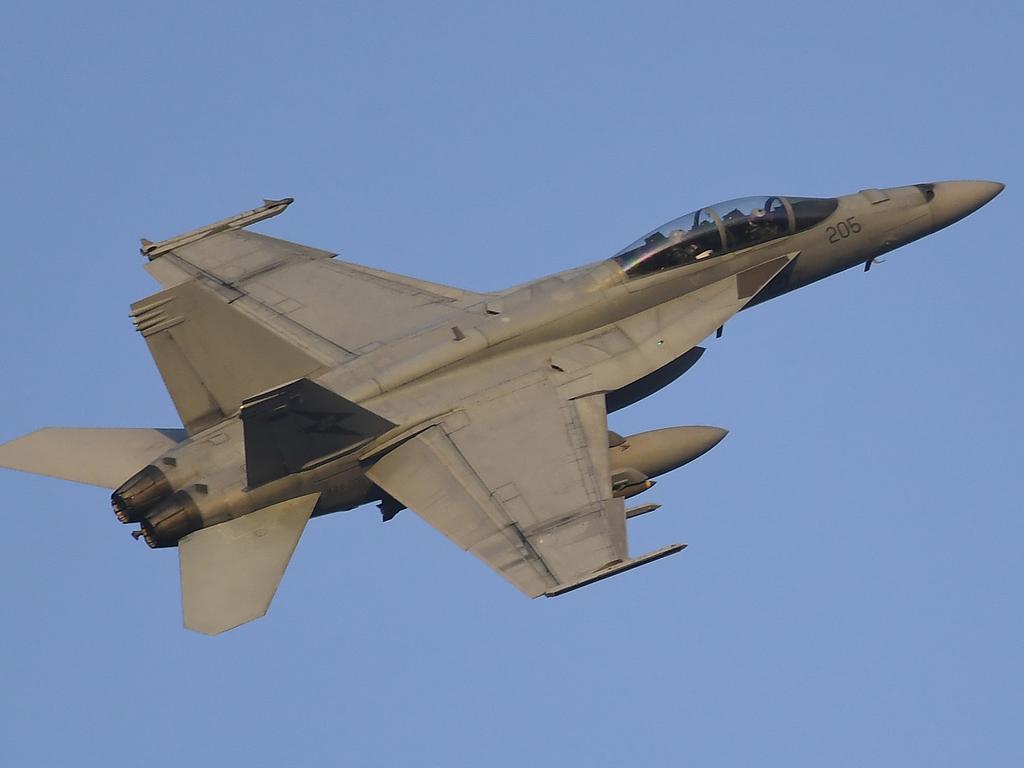 F/A-18F Super Hornet will fly over the Somerset region this ANZAC DAY. File Photo.