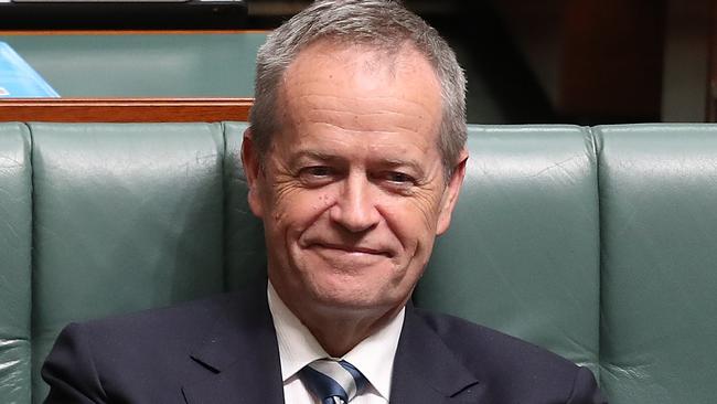 Bill Shorten during Question Time in the House of Representatives at Parliament House in Canberra. Picture:Kym Smith