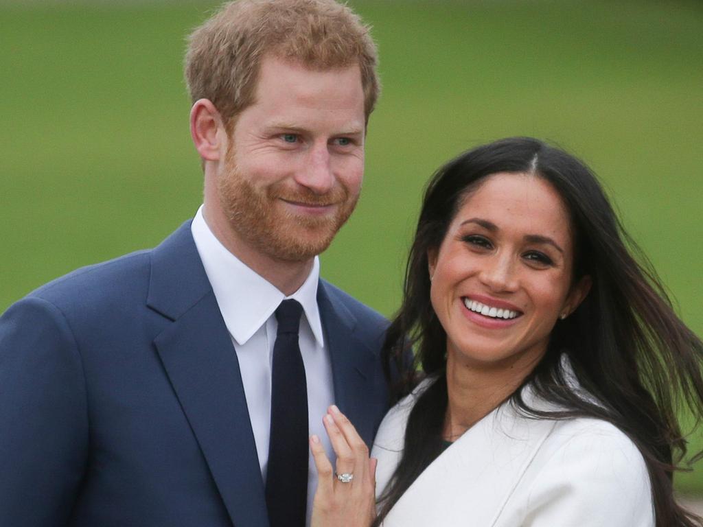 The ring was created from two diamonds taken from the jewellery collection of Princess Diana. Picture: AP