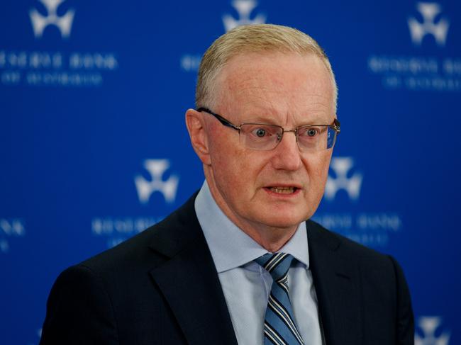 SYDNEY, AUSTRALIA - NewsWire Photos APRIL 20, 2023: Reserve Bank of Australia Governor Philip Lowe during a press conference on Thursday at the RBA following the release of government recommendations. Picture: NCA NewsWire / Nikki Short