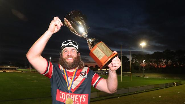 Skipper Joel Frazer will go out a winner in his last game of football. Picture: Sue Graham