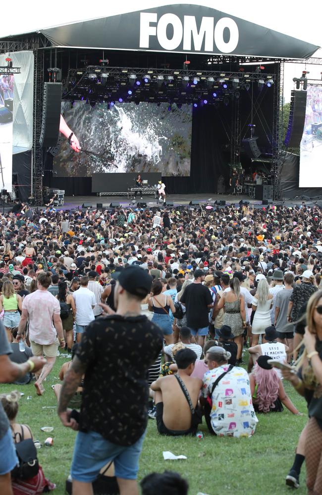 The most recent festival death was at the FOMO music festival. Picture: David Swift