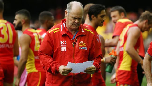 Gold Coast coach Rodney Eade. Picture: Colleen Petch