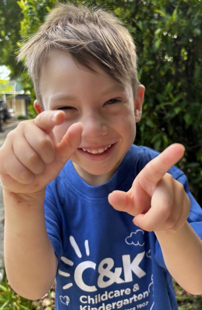 Oliver Challinor has plateaued in his development and his family is aiming to travel to Sydney to help him. Picture: Contributed