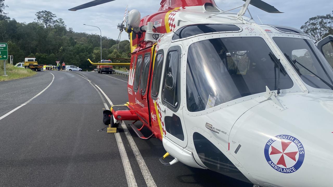 A Westpac Rescue Helicopter has been called to a motorcycle incident near the Qld-NSW border on Sunday.