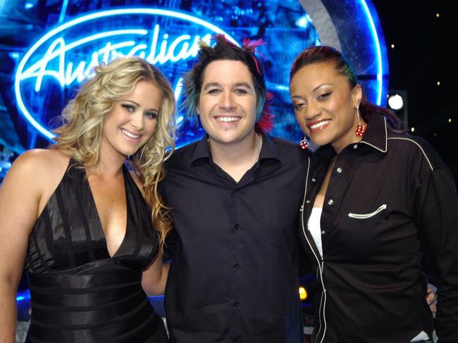 Kate DeAraugo with Lee Harding and Emily Williams in 2005.