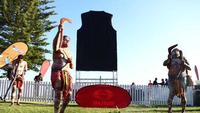 Welcome to country ceremonies were first performed in Australia in 1976. Picture: Chris Hyde/AFL Photos/via Getty Images)